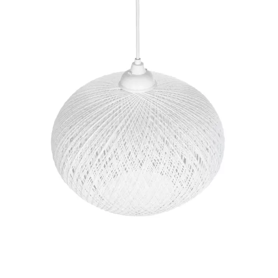 SOLEI 205-0008 Boho Κρεμαστό Φωτιστικό Οροφής με Ντουί 1 x E27 AC 220-240V IP20 - Λευκό - M30 x Π30 x Υ26cm