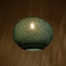 SOLEI 205-0010 Boho Κρεμαστό Φωτιστικό Οροφής με Ντουί 1 x E27 AC 220-240V IP20 - Τιρκουάζ - M40 x Π40 x Υ36cm