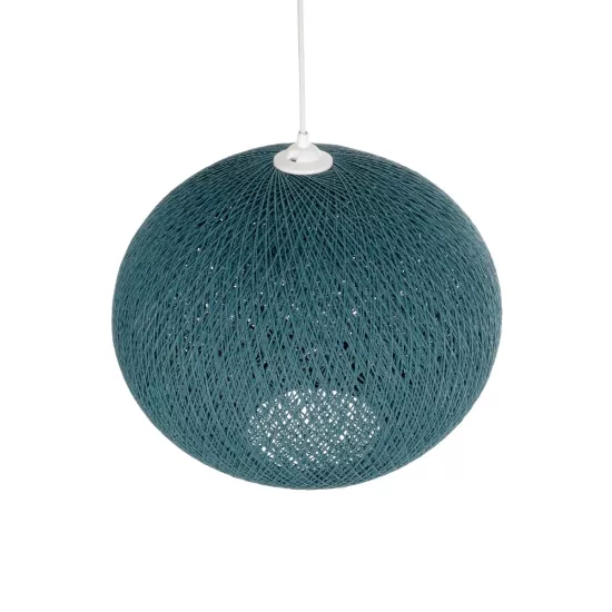 SOLEI 205-0010 Boho Κρεμαστό Φωτιστικό Οροφής με Ντουί 1 x E27 AC 220-240V IP20 - Τιρκουάζ - M40 x Π40 x Υ36cm