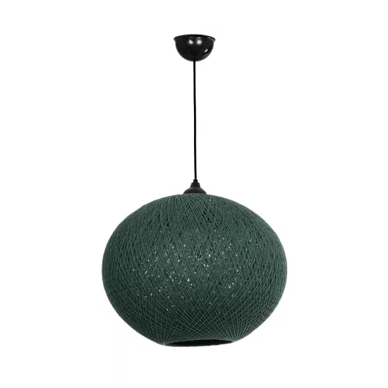 SOLEI 205-0013 Boho Κρεμαστό Φωτιστικό Οροφής με Ντουί 1 x E27 AC 220-240V IP20 - Πράσινο - M40 x Π40 x Υ36cm