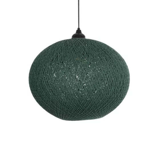 SOLEI 205-0013 Boho Κρεμαστό Φωτιστικό Οροφής με Ντουί 1 x E27 AC 220-240V IP20 - Πράσινο - M40 x Π40 x Υ36cm