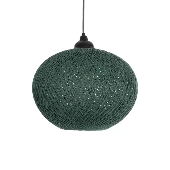 SOLEI 205-0014 Boho Κρεμαστό Φωτιστικό Οροφής με Ντουί 1 x E27 AC 220-240V IP20 - Πράσινο - M30 x Π30 x Υ26cm