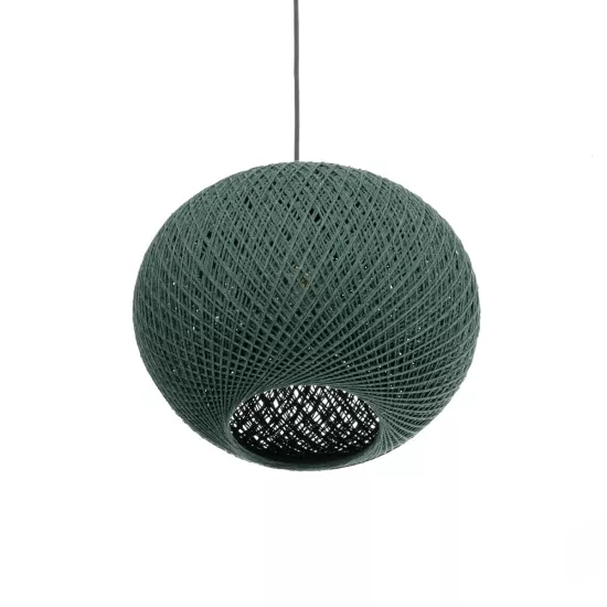 SOLEI 205-0014 Boho Κρεμαστό Φωτιστικό Οροφής με Ντουί 1 x E27 AC 220-240V IP20 - Πράσινο - M30 x Π30 x Υ26cm