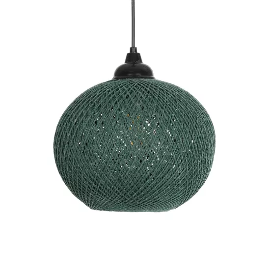 SOLEI 205-0015 Boho Κρεμαστό Φωτιστικό Οροφής με Ντουί 1 x E27 AC 220-240V IP20 - Πράσινο - M20 x Π20 x Υ25cm
