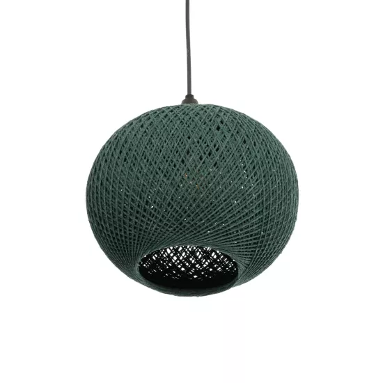 SOLEI 205-0015 Boho Κρεμαστό Φωτιστικό Οροφής με Ντουί 1 x E27 AC 220-240V IP20 - Πράσινο - M20 x Π20 x Υ25cm