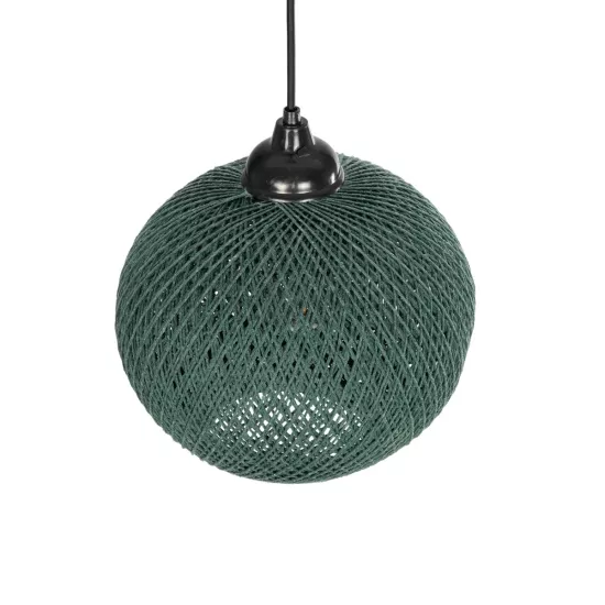 SOLEI 205-0015 Boho Κρεμαστό Φωτιστικό Οροφής με Ντουί 1 x E27 AC 220-240V IP20 - Πράσινο - M20 x Π20 x Υ25cm