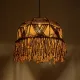TONA 205-0016 Boho Κρεμαστό Φωτιστικό Οροφής με Ντουί 1 x E27 AC 220-240V IP20 - Καφέ- M40 x Π40 x Υ38cm