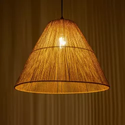 HUTT 205-0018 Boho Κρεμαστό Φωτιστικό Οροφής με Ντουί 1 x E27 AC 220-240V IP20 - Μπεζ - M50 x Π50 x Υ40cm