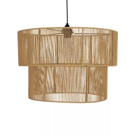 ROXXI 205-0020 Boho Κρεμαστό Φωτιστικό Οροφής με Ντουί 1 x E27 AC 220-240V IP20 - Μπεζ - M50 x Π50 x Υ36cm