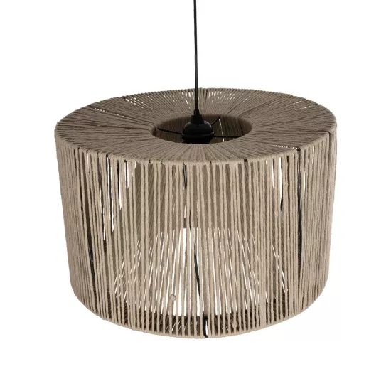 ZYLINDER 205-0022 Boho Κρεμαστό Φωτιστικό Οροφής με Ντουί 1 x E27 AC 220-240V IP20 - Μπεζ - M50 x Π50 x Υ32cm