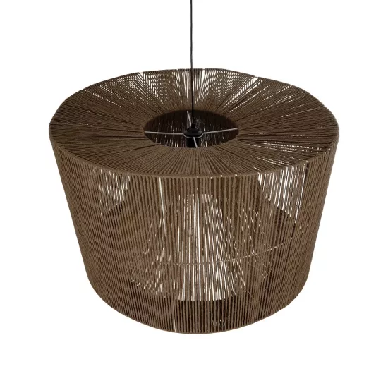 ZYLINDER 205-0023 Boho Κρεμαστό Φωτιστικό Οροφής με Ντουί 1 x E27 AC 220-240V IP20 - Καφέ - M80 x Π80 x Υ51cm