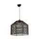 VORK 205-0027 Boho Κρεμαστό Φωτιστικό Οροφής με Ντουί 1 x E27 AC 220-240V IP20 - Μαύρο - M40 x Π40 x Υ36cm