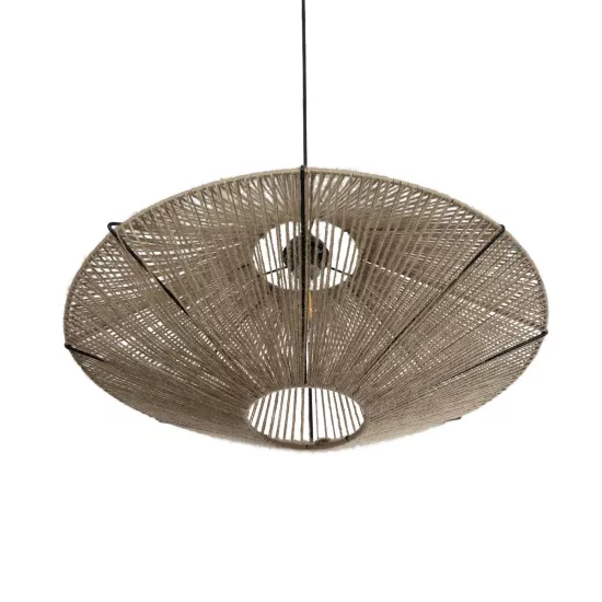 OVNI 205-0029 Boho Κρεμαστό Φωτιστικό Οροφής με Ντουί 1 x E27 AC 220-240V IP20 - Μπεζ - M60 x Π60 x Υ29cm