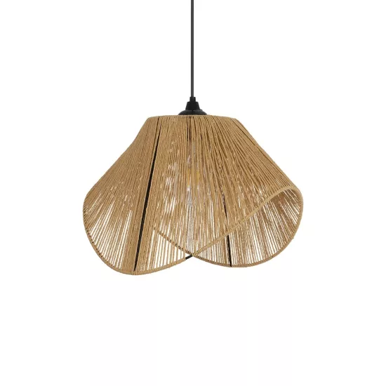 ECLAIR 205-0030 Boho Κρεμαστό Φωτιστικό Οροφής με Ντουί 1 x E27 AC 220-240V IP20 - Μπεζ - M41 x Π27 x Υ29cm