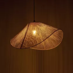 ECLAIR 205-0031 Boho Κρεμαστό Φωτιστικό Οροφής με Ντουί 1 x E27 AC 220-240V IP20 - Μπεζ - M70 x Π40 x Υ32cm