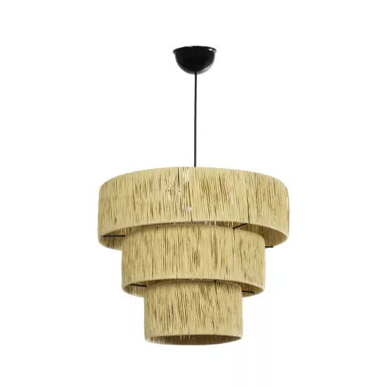 COROIN 205-0034 Boho Κρεμαστό Φωτιστικό Οροφής με Ντουί 1 x E27 AC 220-240V IP20 - Μπεζ - M40 x Π40 x Υ35cm