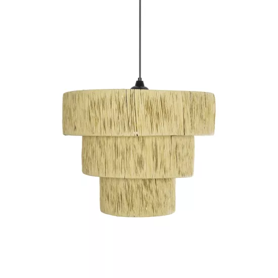 COROIN 205-0034 Boho Κρεμαστό Φωτιστικό Οροφής με Ντουί 1 x E27 AC 220-240V IP20 - Μπεζ - M40 x Π40 x Υ35cm