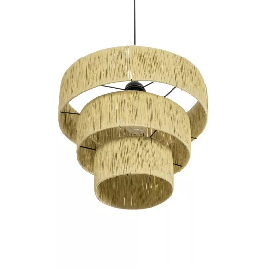 COROIN 205-0034 Boho Κρεμαστό Φωτιστικό Οροφής με Ντουί 1 x E27 AC 220-240V IP20 - Μπεζ - M40 x Π40 x Υ35cm