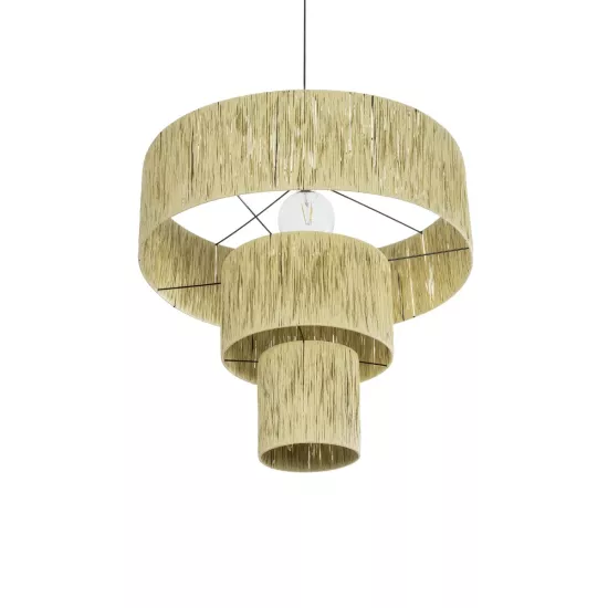 COROIN 205-0035 Boho Κρεμαστό Φωτιστικό Οροφής με Ντουί 1 x E27 AC 220-240V IP20 - Μπεζ - M70 x Π70 x Υ64cm