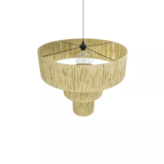 COROIN 205-0035 Boho Κρεμαστό Φωτιστικό Οροφής με Ντουί 1 x E27 AC 220-240V IP20 - Μπεζ - M70 x Π70 x Υ64cm