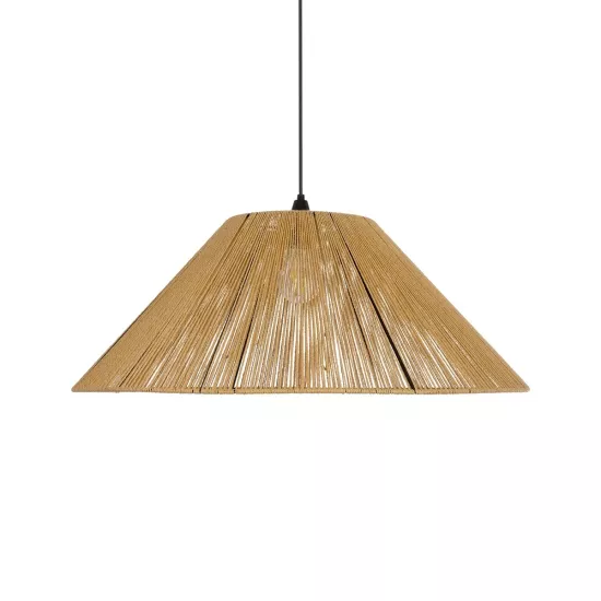 HATA 205-0037 Boho Κρεμαστό Φωτιστικό Οροφής με Ντουί 1 x E27 AC 220-240V IP20 - Μπεζ - M60 x Π60 x Υ27cm