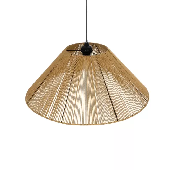 HATA 205-0037 Boho Κρεμαστό Φωτιστικό Οροφής με Ντουί 1 x E27 AC 220-240V IP20 - Μπεζ - M60 x Π60 x Υ27cm