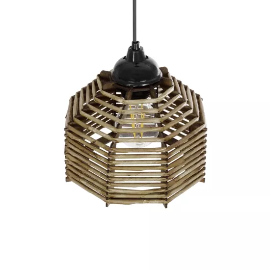 JUTTO 205-0040 Boho Κρεμαστό Φωτιστικό Οροφής με Ντουί 1 x E27 AC 220-240V IP20 - Μπεζ - M20 x Π20 x Υ18cm