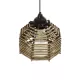 JUTTO 205-0040 Boho Κρεμαστό Φωτιστικό Οροφής με Ντουί 1 x E27 AC 220-240V IP20 - Μπεζ - M20 x Π20 x Υ18cm