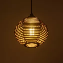 JUTTI 205-0041 Boho Κρεμαστό Φωτιστικό Οροφής με Ντουί 1 x E27 AC 220-240V IP20 - Μπεζ - M20 x Π20 x Υ18cm