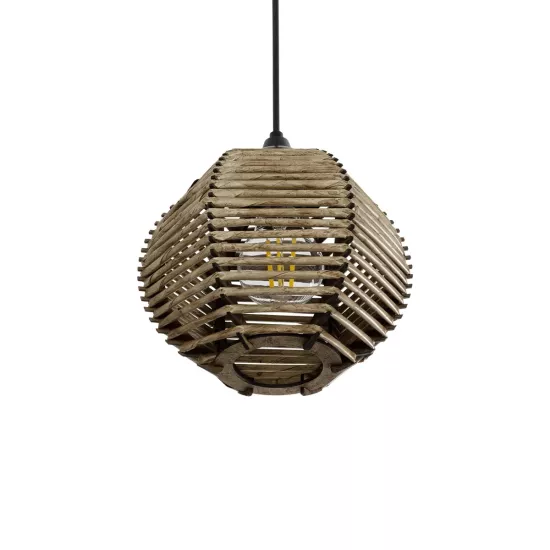 JUTTI 205-0041 Boho Κρεμαστό Φωτιστικό Οροφής με Ντουί 1 x E27 AC 220-240V IP20 - Μπεζ - M20 x Π20 x Υ18cm