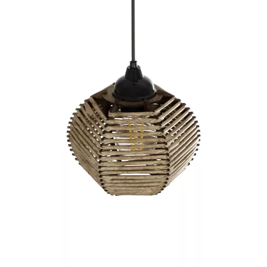 JUTTI 205-0041 Boho Κρεμαστό Φωτιστικό Οροφής με Ντουί 1 x E27 AC 220-240V IP20 - Μπεζ - M20 x Π20 x Υ18cm