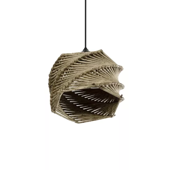 HUSLE 205-0044 Boho Κρεμαστό Φωτιστικό Οροφής με Ντουί 1 x E27 AC 220-240V IP20 - Μπεζ - M24 x Π24 x Υ21cm