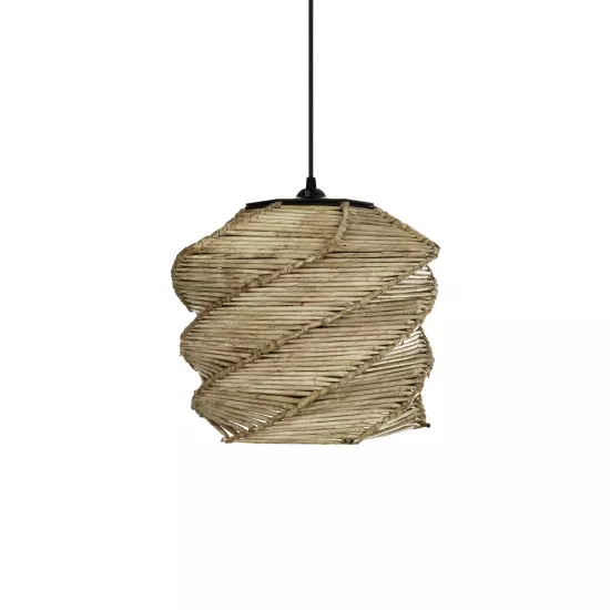 HUSLE 205-0045 Boho Κρεμαστό Φωτιστικό Οροφής με Ντουί 1 x E27 AC 220-240V IP20 - Μπεζ - M31 x Π31 x Υ28cm