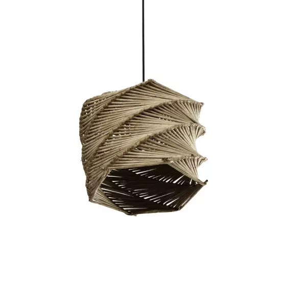 HUSLE 205-0045 Boho Κρεμαστό Φωτιστικό Οροφής με Ντουί 1 x E27 AC 220-240V IP20 - Μπεζ - M31 x Π31 x Υ28cm