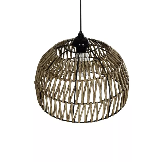 ARANCIA 205-0047 Boho Κρεμαστό Φωτιστικό Οροφής με Ντουί 1 x E27 AC 220-240V IP20 - Μπεζ - M35 x Π35 x Υ26cm