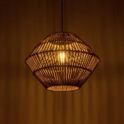 KEGEL 205-0048 Boho Κρεμαστό Φωτιστικό Οροφής με Ντουί 1 x E27 AC 220-240V IP20 - Μπεζ - M46 x Π46 x Υ35cm