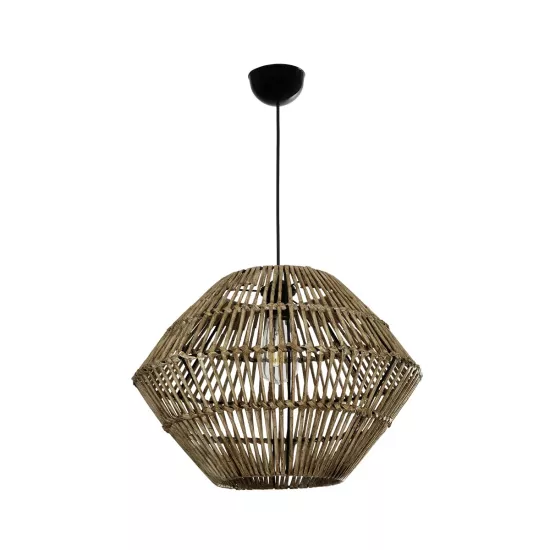 KEGEL 205-0048 Boho Κρεμαστό Φωτιστικό Οροφής με Ντουί 1 x E27 AC 220-240V IP20 - Μπεζ - M46 x Π46 x Υ35cm