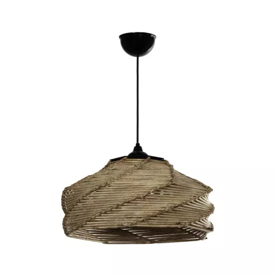 OLET 205-0049 Boho Κρεμαστό Φωτιστικό Οροφής με Ντουί 1 x E27 AC 220-240V IP20 - Μπεζ - M38 x Π38 x Υ23cm