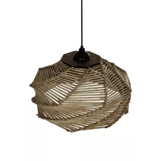 OLET 205-0049 Boho Κρεμαστό Φωτιστικό Οροφής με Ντουί 1 x E27 AC 220-240V IP20 - Μπεζ - M38 x Π38 x Υ23cm