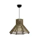 MEGALISTO 205-0051 Boho Κρεμαστό Φωτιστικό Οροφής με Ντουί 1 x E27 AC 220-240V IP20 - Καφέ- M40 x Π40 x Υ26cm