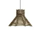 MEGALISTO 205-0051 Boho Κρεμαστό Φωτιστικό Οροφής με Ντουί 1 x E27 AC 220-240V IP20 - Καφέ- M40 x Π40 x Υ26cm
