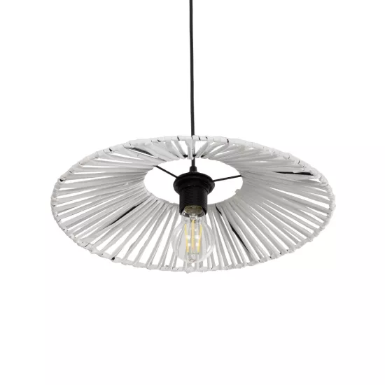 JAPAN 205-0052 Boho Κρεμαστό Φωτιστικό Οροφής με Ντουί 1 x E27 AC 220-240V IP20 - Λευκό - M40 x Π40 x Υ8cm