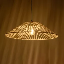 JAPAN 205-0053 Boho Κρεμαστό Φωτιστικό Οροφής με Ντουί 1 x E27 AC 220-240V IP20 - Λευκό - M60 x Π60 x Υ20cm