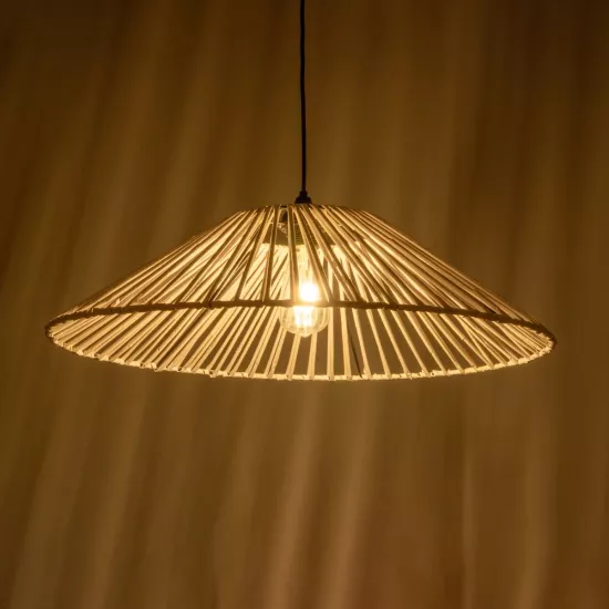 JAPAN 205-0053 Boho Κρεμαστό Φωτιστικό Οροφής με Ντουί 1 x E27 AC 220-240V IP20 - Λευκό - M60 x Π60 x Υ20cm