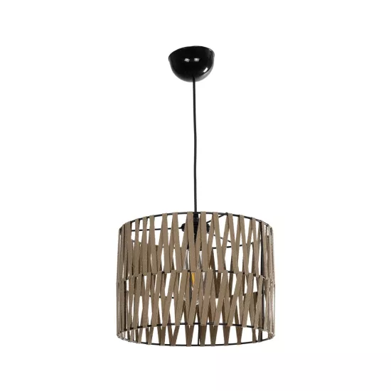 MARS 205-0054 Boho Κρεμαστό Φωτιστικό Οροφής με Ντουί 1 x E27 AC 220-240V IP20 - Μπεζ - M30 x Π30 x Υ24cm