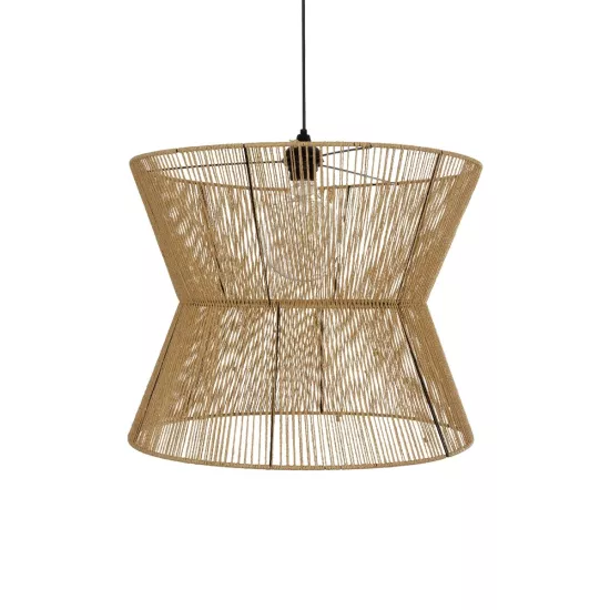 UPCONE 205-0056 Boho Κρεμαστό Φωτιστικό Οροφής με Ντουί 1 x E27 AC 220-240V IP20 - Μπεζ - M50 x Π50 x Υ43cm