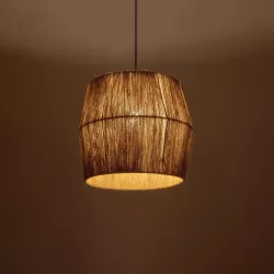 CONE 205-0057 Boho Κρεμαστό Φωτιστικό Οροφής με Ντουί 1 x E27 AC 220-240V IP20 - Μπεζ - M38 x Π38 x Υ34cm