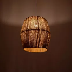 CONE 205-0058 Boho Κρεμαστό Φωτιστικό Οροφής με Ντουί 1 x E27 AC 220-240V IP20 - Μπεζ - M55 x Π55 x Υ50cm