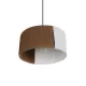 TAG 205-0059 Boho Κρεμαστό Φωτιστικό Οροφής με Ντουί 1 x E27 AC 220-240V IP20 - Λευκό & Καφέ - M30 x Π30 x Υ18cm