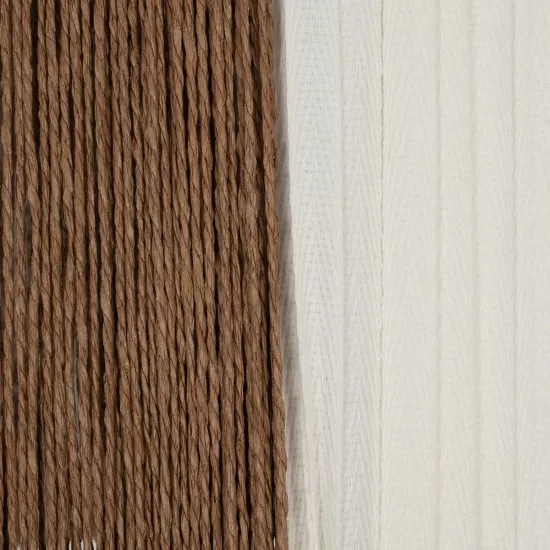 TAG 205-0060 Boho Κρεμαστό Φωτιστικό Οροφής με Ντουί 1 x E27 AC 220-240V IP20 - Μπεζ & Καφέ - M60 x Π60 x 35cm